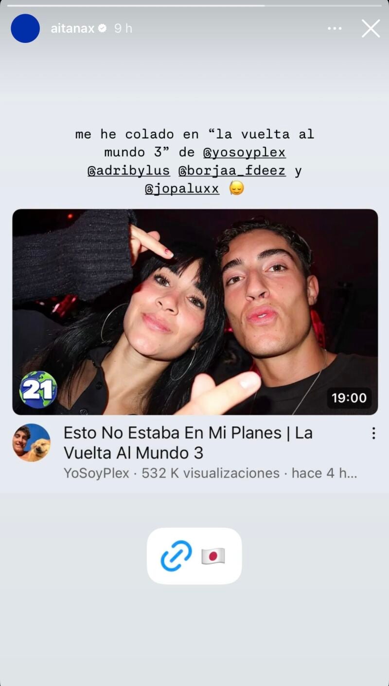 Aitana con Plex en Japón.