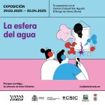 Cartel de la exposición "La esfera del agua" que puede visitarse en El Burgo de Osma