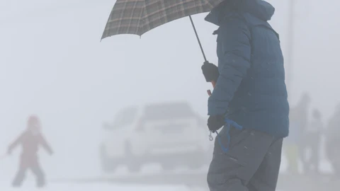 Nieve en Pedrafita do Cebreiro