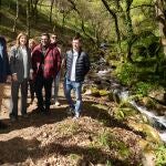 La conselleira de Medio Ambiente e Cambio Climático, Ángeles Vázquez, hoy, en Moaña (Pontevedra). 