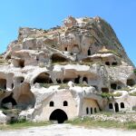 Imagen de archivo de una construcción en Capadocia, Turquía