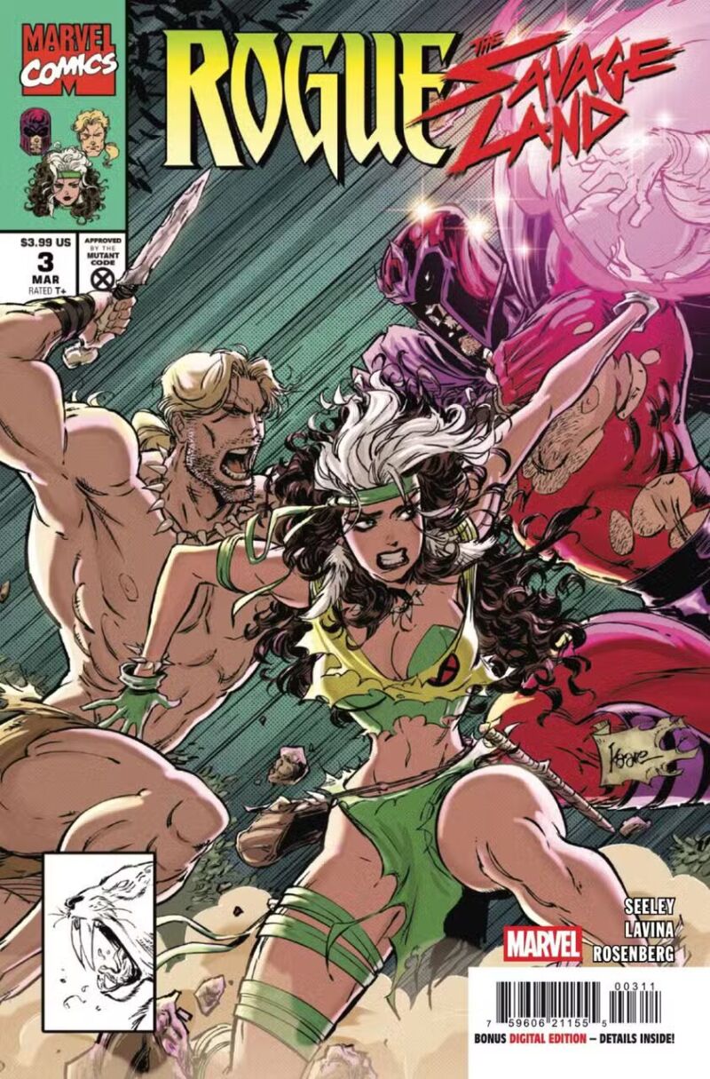 Portada de Rogue: The Savage Land #3