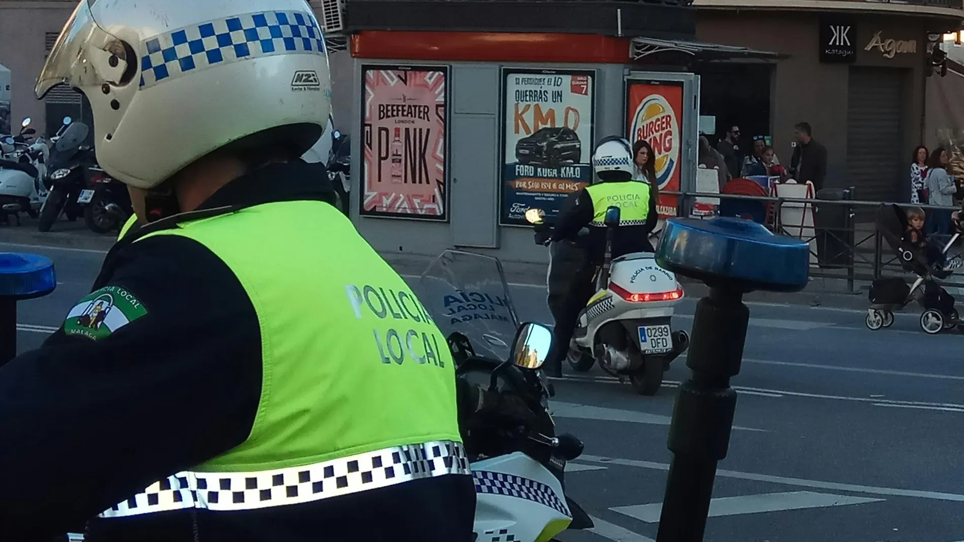 La policía local de Málaga