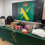 Algunos de los objetos recuperados