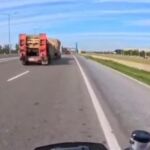 Un momento del traslado de los Patriot