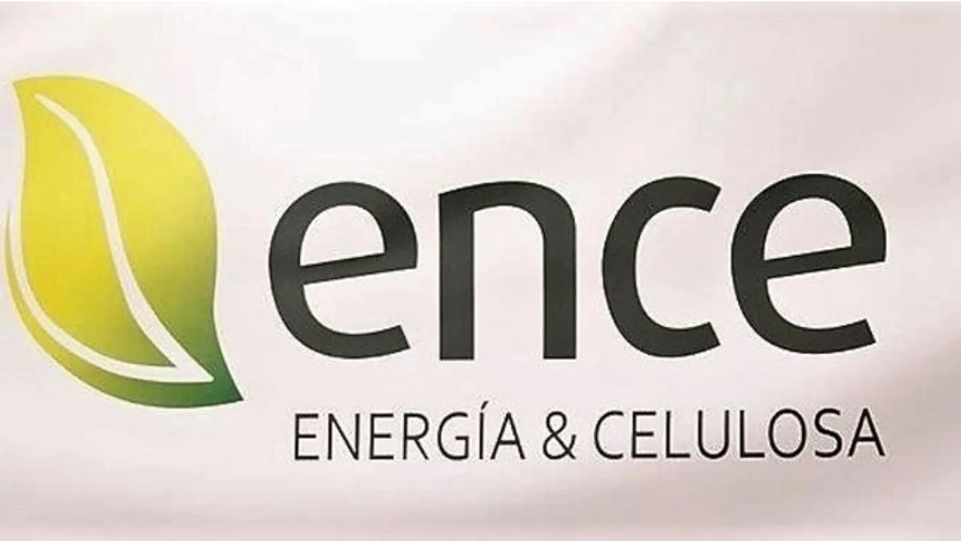 Panel con el logo de Ence