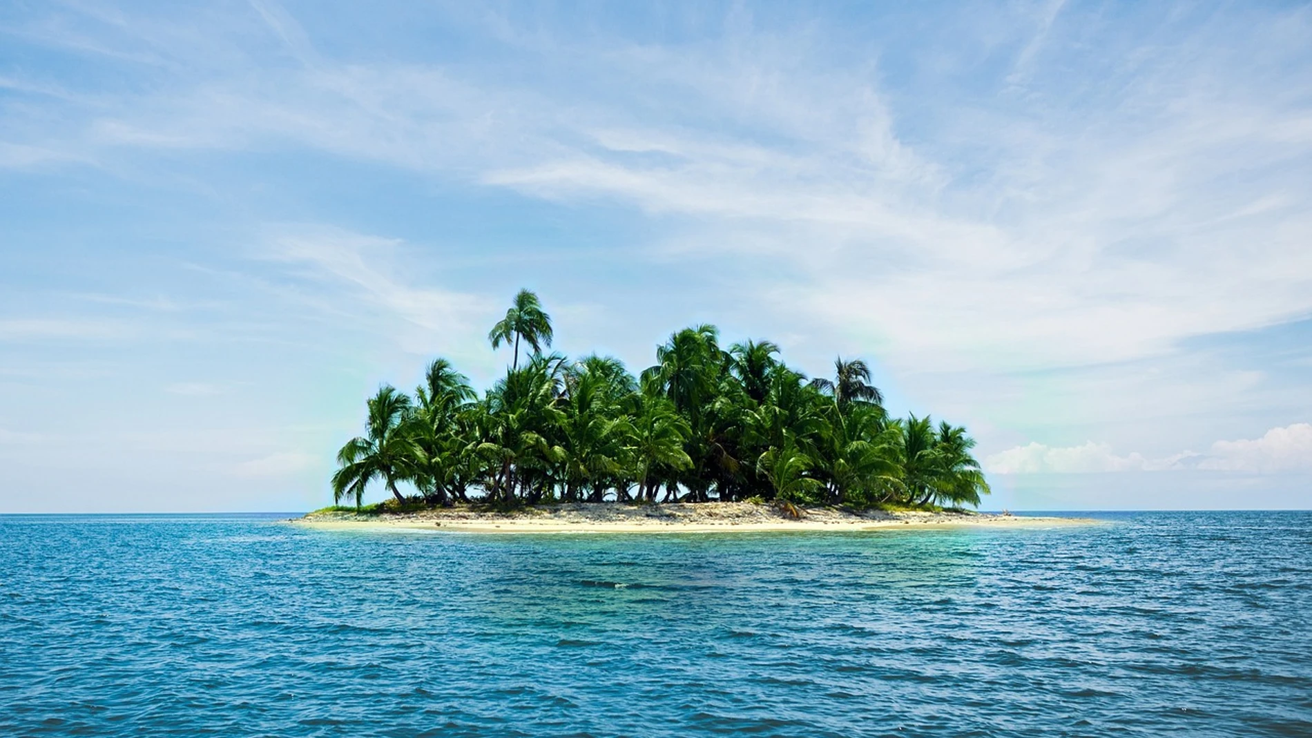Imagen de archivo de una isla del Caribe