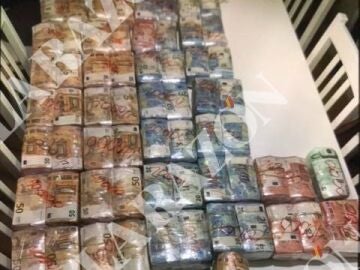 Los billetes de los beneficios de los narcos de la trama del exjefe de la UDEF