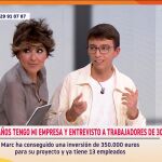 "Con 16 años tengo mi empresa y entrevisto a trabajadores de 30": el sorprendente testimonio de un joven español en 'Y ahora Sonsoles'