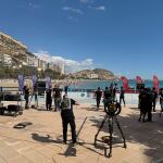 Imagen de la grabación de Mastechef en la playa del Postiguet de Alicante