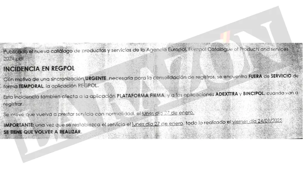 Registro de incidencia
