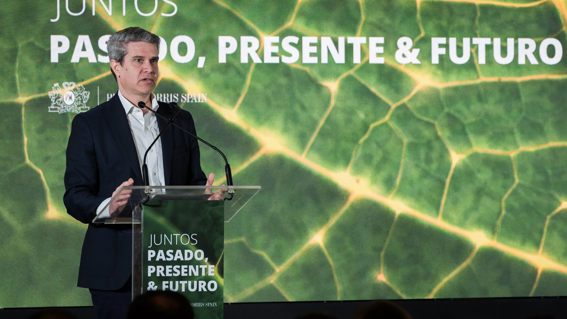 Daniel Cuevas, director general de Philip Morris para España, Andorra y Portugal, en el acto en Cáceres para anunciar la certificación