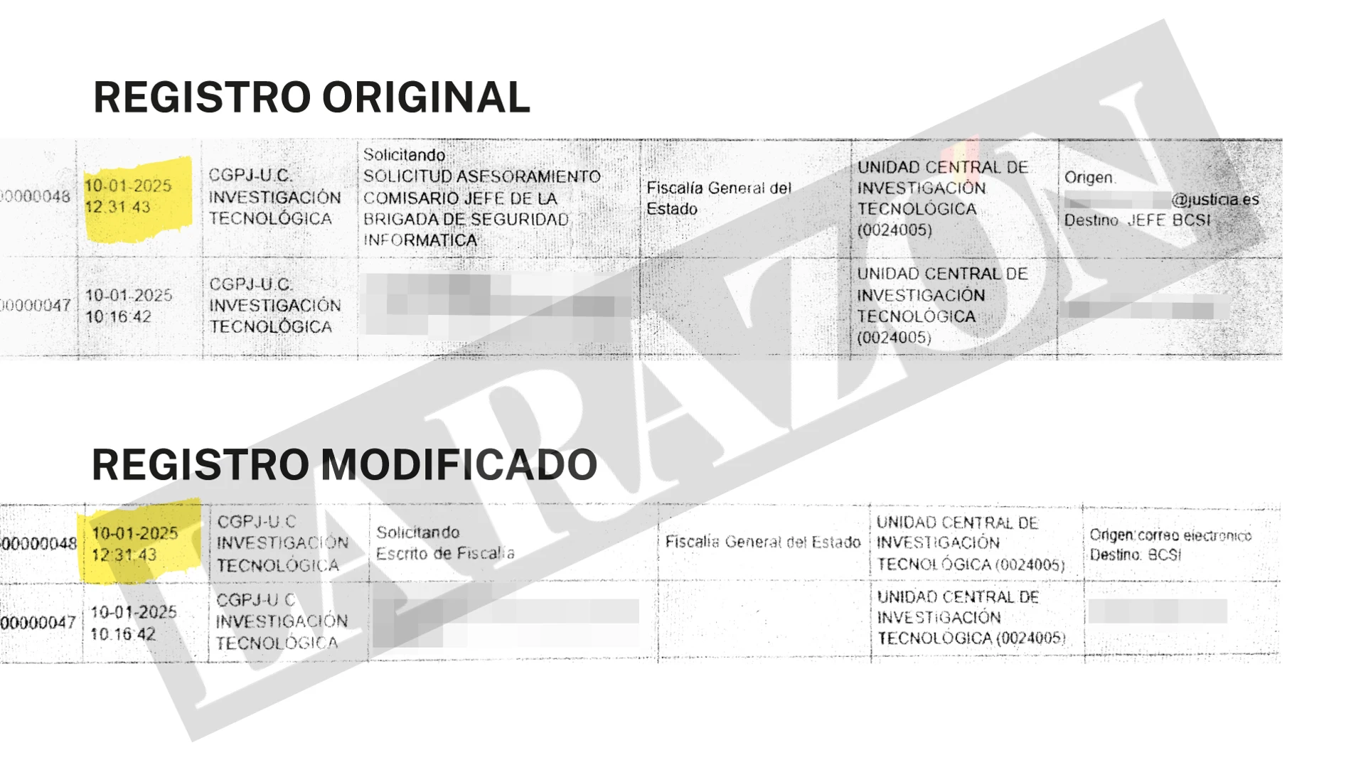 Petición de asesoramiento y modificación sobre el fiscal general