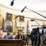 US President Donald Trump signs executive order on auto tariffs