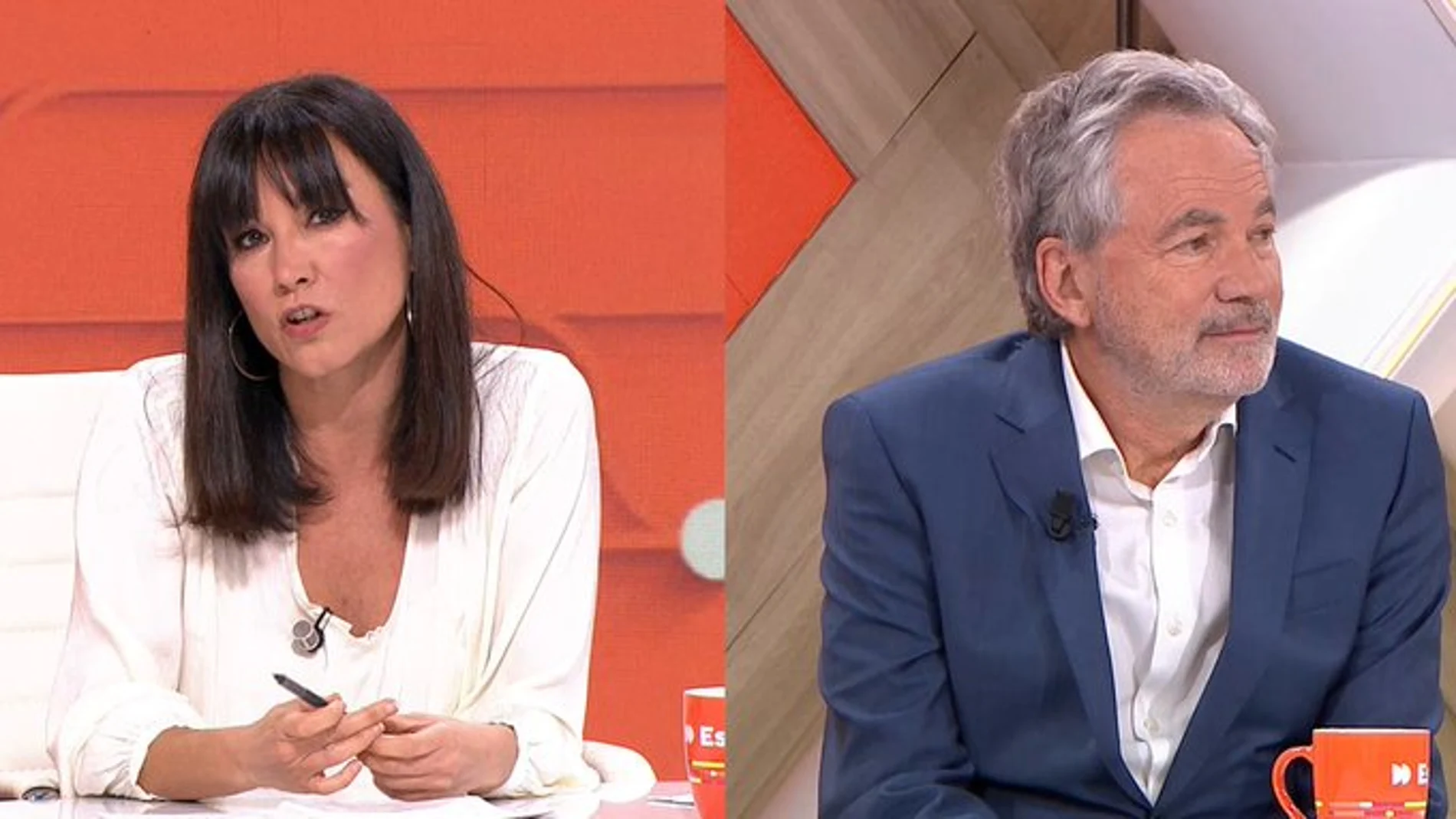 Arantxa Tirado y Martin Varsavsky en 'Espejo Público'