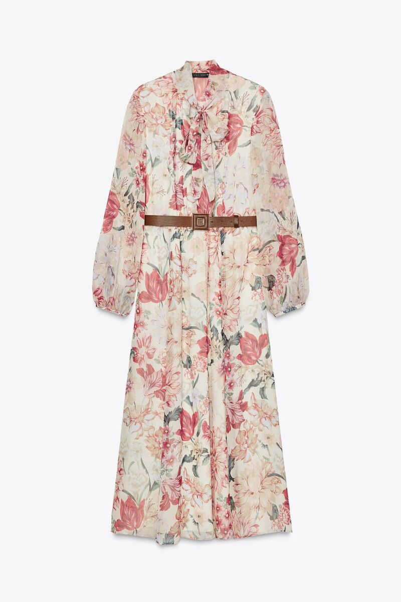 Vestido estampado.