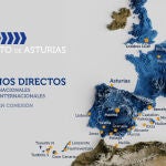 Nunca hubo tanto destinos desde Asturias en avión: estos son los 30 destinos a los que volar directo 
