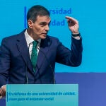 Pedro Sánchez preside un acto de apoyo a la universidad pública en Madrid