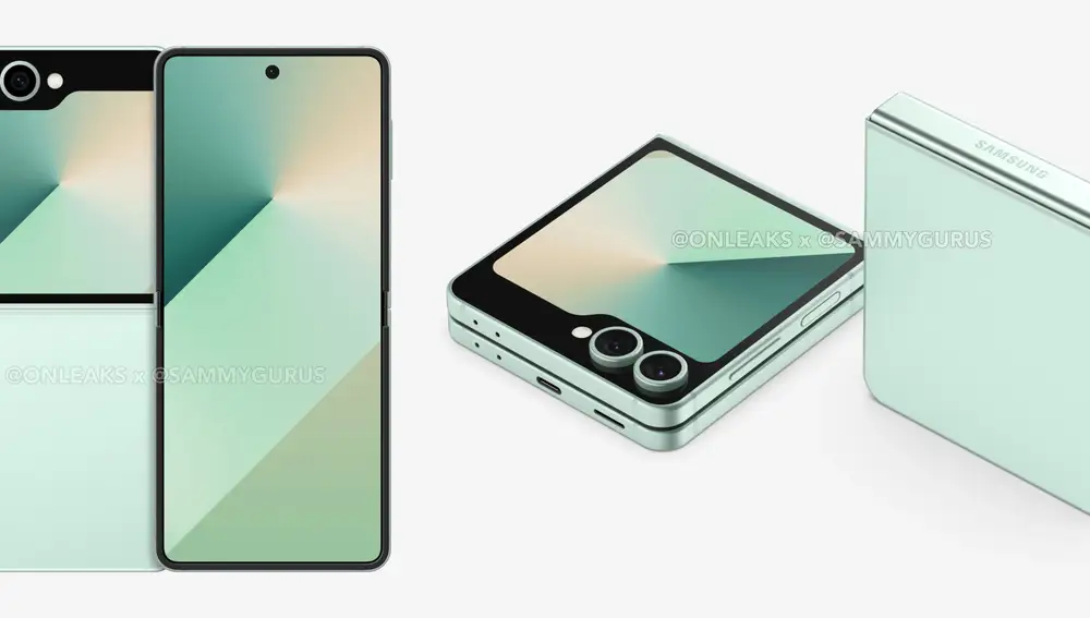 El diseño del nuevo Galaxy Z Flip7 FE es prácticamente idéntico al del Galaxy Z Flip6