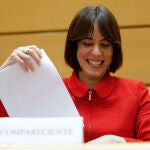 La ministra de Ciencia, Innovación y Universidades, Diana Morant, comparece en comisión en el Senado.