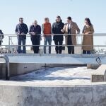El consejero de Medio Ambiente, Vivienda y Ordenación del Territorio, Juan Carlos Suárez-Quiñones, visita la EDAR de Nava de Rey