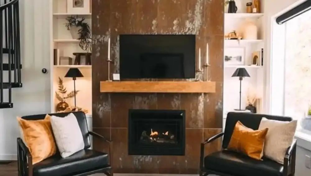Interior de la casa prefabricada vendida en Amazon