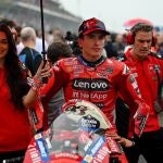 Marc Márquez, en la parrilla de salida del Gran Premio de las Américas