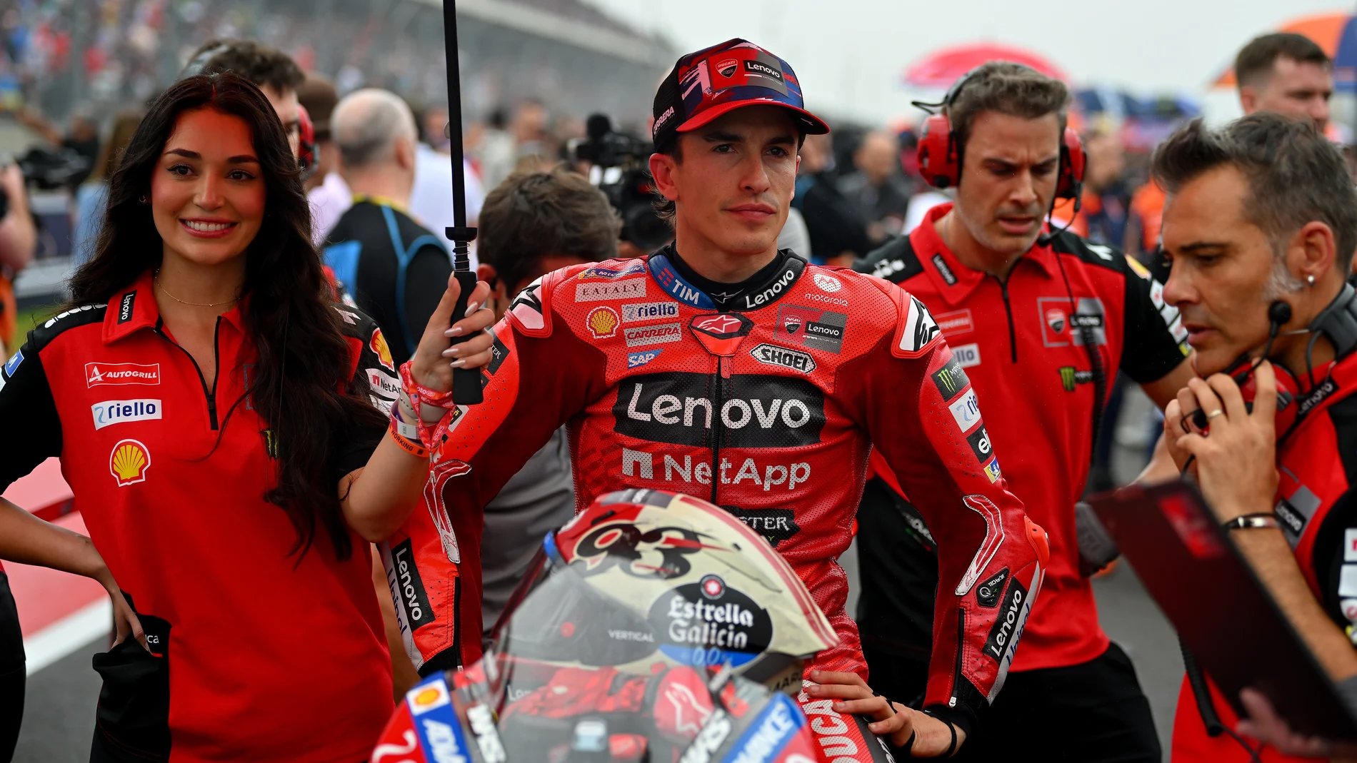 Marc Márquez, en la parrilla de salida del Gran Premio de las Américas