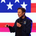 Elon Musk, en un mitin en Wisconsin el domingo