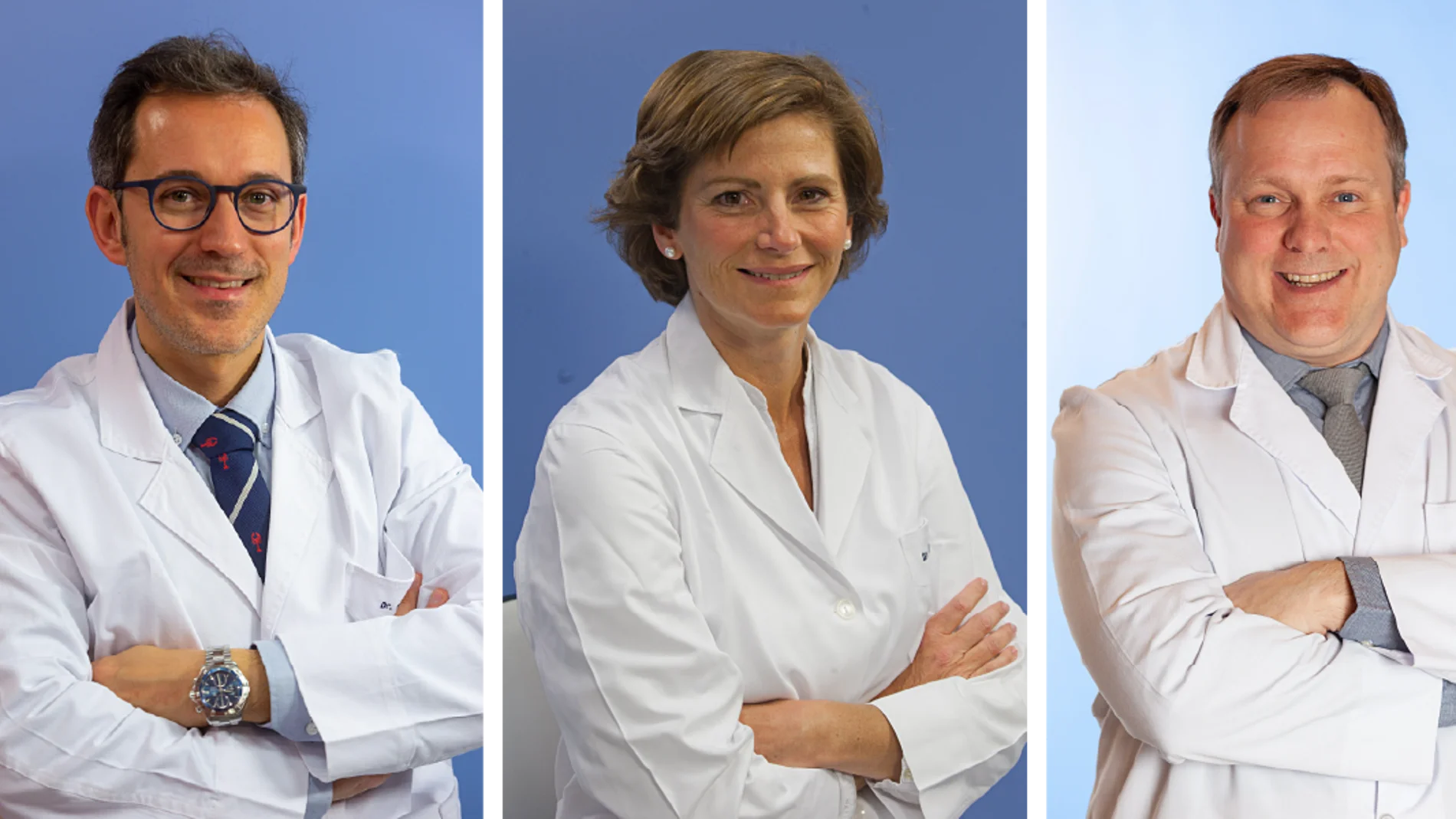Los doctores Arredondo, Herráiz y Pastor, coordinador y especialistas, respectivamente,del Área de Cáncer Gastrointestinal del Cancer Center Clínica Universidad de Navarra.