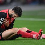 Mario Hermoso con el Bayer Leverkusen