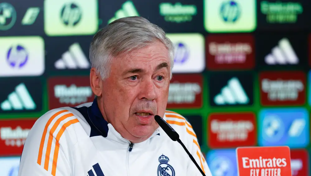 Carlo Ancelotti press conference for Real Madrid - Copa del Rey