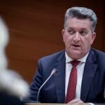 El conseller de Medio Ambiente, Infraestructuras y Territorio, Vicente Martínez Mus, comparece en la comisión de Economía, Presupuestos y Hacienda de Les Corts para exponer las partidas de su departamento en los presupuestos de la Generalitat para 2025