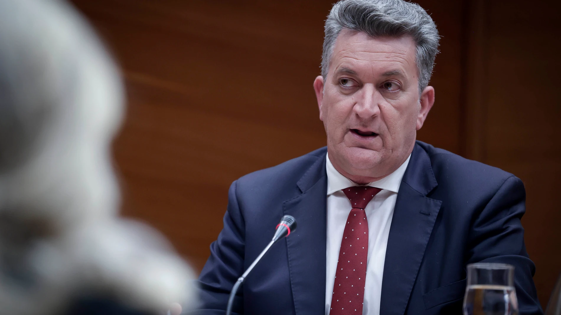 El conseller de Medio Ambiente, Infraestructuras y Territorio, Vicente Martínez Mus, comparece en la comisión de Economía, Presupuestos y Hacienda de Les Corts para exponer las partidas de su departamento en los presupuestos de la Generalitat para 2025 REMITIDA / HANDOUT por JOSÉ CUÉLLAR/CORTS VALENCIANES Fotografía remitida a medios de comunicación exclusivamente para ilustrar la noticia a la que hace referencia la imagen, y citando la procedencia de la imagen en la firma 01/04/2025