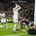 Un momento del partido entre el Real Madrid y el Valencia