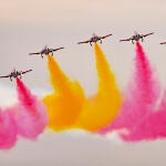 La "Patrulla Águila" durante una de sus exhibiciones