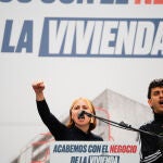 Manifestación por el derecho a una vivienda digna en Madrid