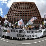 Manifestación de los médicos para reclamar mejoras laborales
