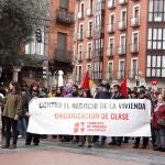 Concentración del Sindicato de Vivienda en la Plaza Fuente Dorada de Valladolid