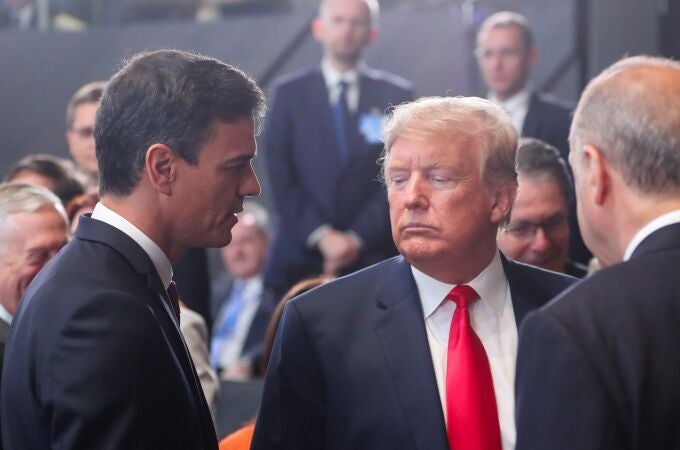 Pedro Sánchez y Donald Trump
