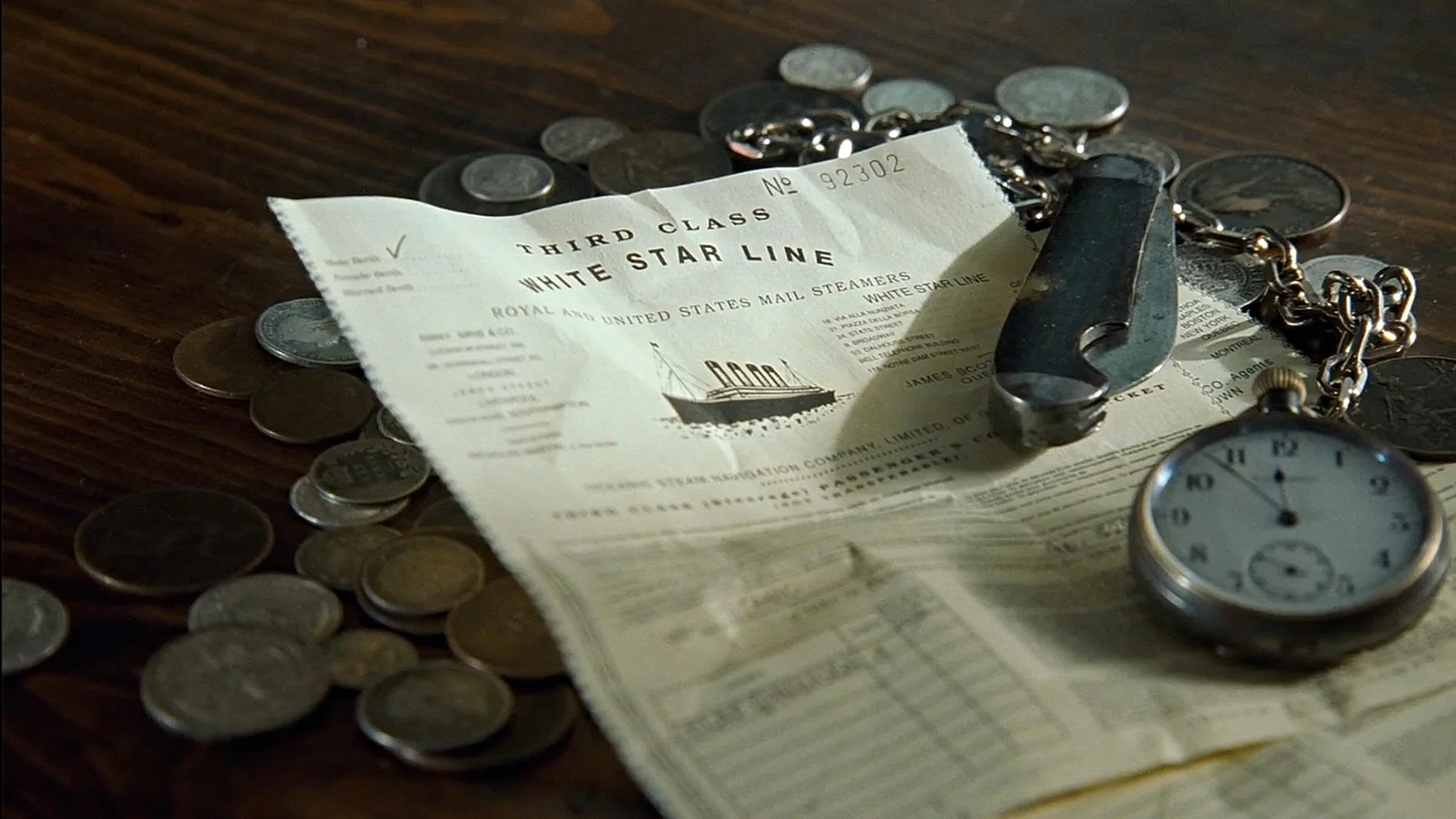 Un documento de la Oceanic Steam Navigation Company, más conocida como White Star Line, la compañía naviera británica que operó desde 1845 hasta 1934