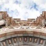 Pórtico del Santuario de la Vera Cruz en la ciudad santa de Caravaca de la Cruz, provincia de Murcia, España