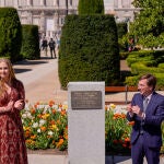 La princesa de Orange inaugura el jardín de tulipanes donados por Países Bajos a Madrid