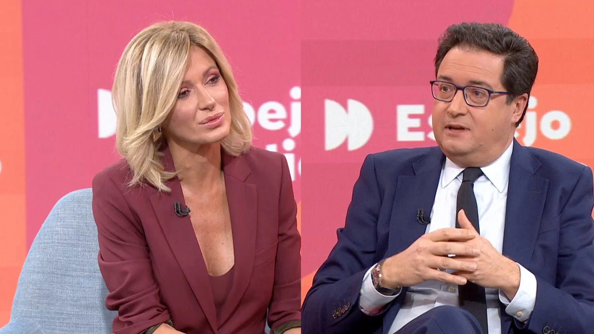 Susanna Griso y Óscar López en 'Espejo Público'