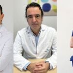  Los doctores Salvador Morales y Adolfo López y la doctora María José Lirola, de los hospitales Quirónsalud Sagrado Corazón y Materno-Infantil Quirónsalud Sevilla