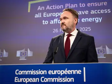 Dan Jørgensen, en la presentación del Plan para reducir los precios de la energía Dan Jørgensen, en la presentación del Plan para reducir los precios de la energía