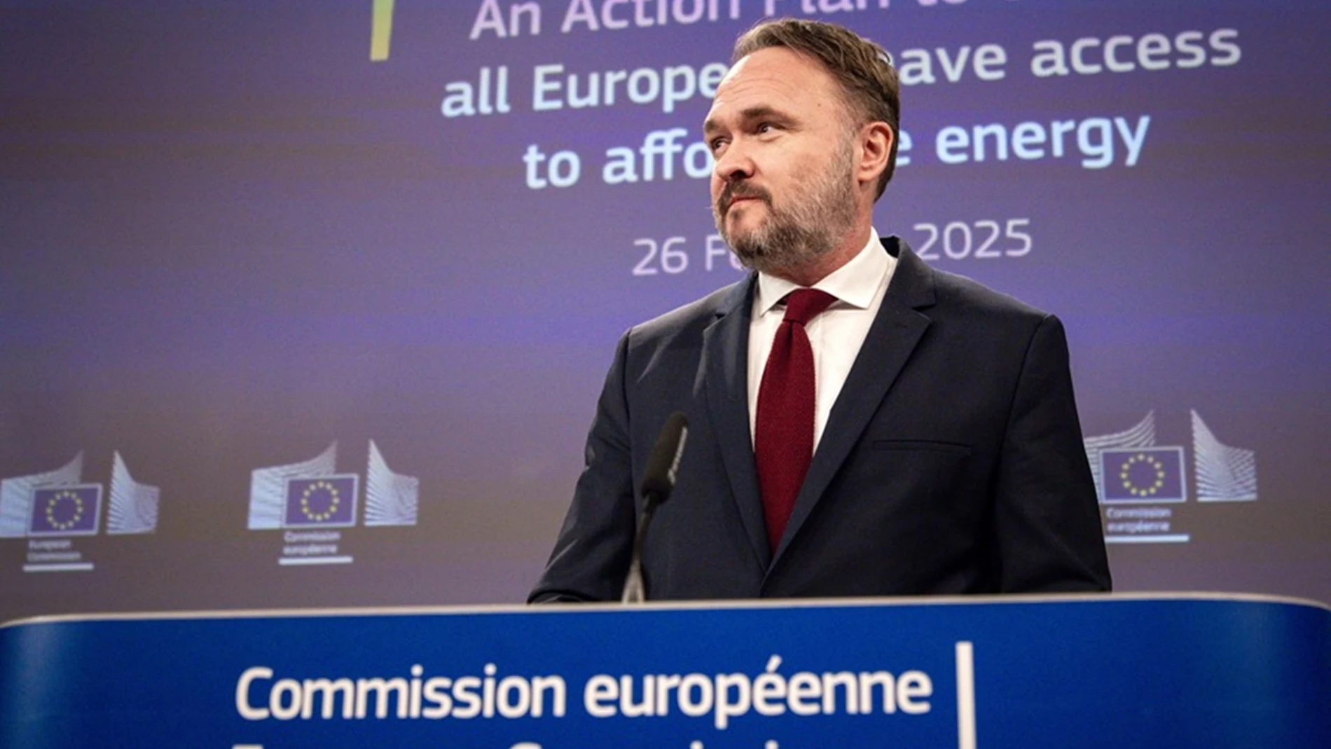 Dan Jørgensen, en la presentación del Plan para reducir los precios de la energía