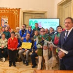 El alcalde de Salamanca, Carlos García Carbayo, durante el discurso que ha pronunciado en el Salón de Recepciones con motivo del Día Mundial de la Salud.