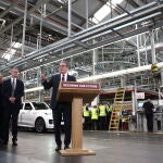 British Prime Minister Keir Starmer visits Jaguar Land Rover factory