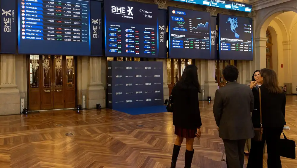 VÍDEO: Economía/Bolsa.- El Ibex 35 cierra con rebote del 2,3% y recupera los 12.000 enteros